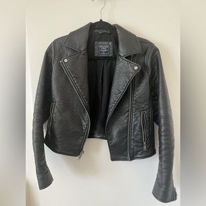 A&F Faux leather jacket